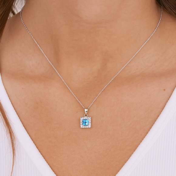 Macy's Jewelry - Macy’s Aquamarine Necklace Pendant